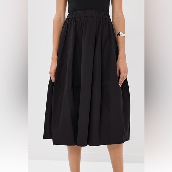 Sundry Black Midi Skirt - Picture 1 of 9